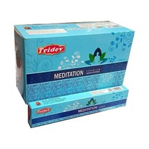 Tridev Hand Rolled Meditation Incense Sticks Premium Scent Masala Agarbatti 180g - £17.72 GBP