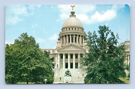 State Capitol Building Jackson Mississippi MS Chrome Postcard N5 - £2.18 GBP