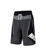 NWT men&#39;s small Nike Throwback Basketball Shorts Black Grey White AJ3673... - $53.03 CAD
