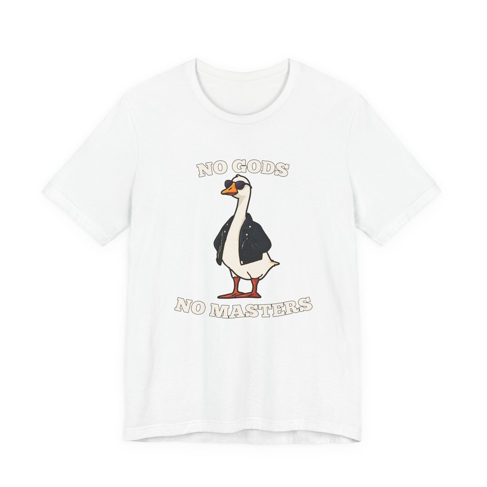 Rebellious Silly Goose, No Gods No Masters Shirt, Atheist shirt, Doom shirt Item image 7