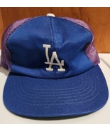Vintage MLB Los Angeles Dodgers Mesh Trucker SnapBack Hat  - £16.31 GBP
