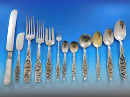 Lily of the Valley by Whiting Sterling Silver Flatware Service Set 98 Pcs Dinner - £10,130.25 GBP