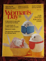 WOMANs DAY April 1969 Decorate Easter Eggs Barbara Corcoran Elizabeth Hainstock - £7.79 GBP