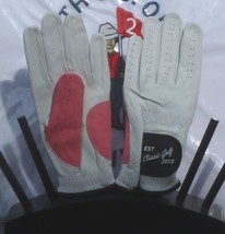 Classic Golf  Glove  Left Hand Pink Wh Only Ladies   Free Masters Ball M... - $16.95