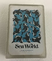 Sea World Playing Cards Mini Deck Clear Storage Case Theme Park Souvenir Vintage - £11.45 GBP