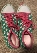 TU Canvas Shoes-Green/pink White Flowers - £3.95 GBP