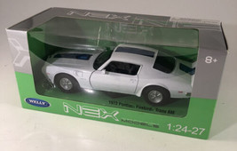 1972 Pontiac Firebird Trans AM White 1:24 Scale Welly 24075W - £31.27 GBP