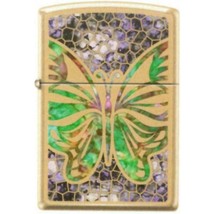 Zippo Lighter - Butterfly Fuzion High Polish Brass - 853747 - £29.46 GBP