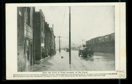 Vintage Postcard Penn Avenue Great Flood Alleghany Monongahela River PA 1907 - £12.61 GBP