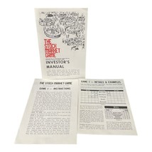 Game Parts Piece Stock Market 1970 Avalon Hill Investors Manual Instruction Only - £2.63 GBP