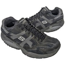 Skechers Shape Ups Mens Resistant Trainer  Shoes 9.5 Black Gray Sketchers SRT - £52.27 GBP