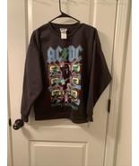 AC/DC Adult Graphic Fleece Sweatshirt Blow-Up Your Video Charcoal Gray S... - $32.01