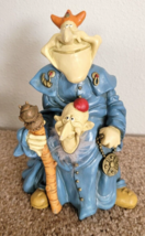  PAOLO P. CHIARI Two-Headed Figure Fantasy Italy 1970&#39;s Resin Vintage - £22.32 GBP