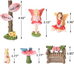Fairy Garden Accessories Outdoor Kit with Fairy Garden Miniatures Mini Fairy Gar - £29.25 GBP