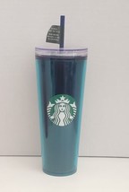 Authentic Starbucks 2022 Summer Blue Green Decorate Your Own Lid  24 oz.... - £21.82 GBP