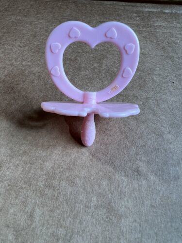 Vintage Heart plastic Baby Doll Pacifier Binky for Kenner Baby Alive Doll - $17.77