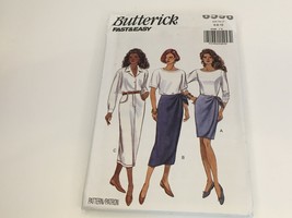 Butterick Sewing Pattern 6596 Misses Straight Wrap Skirt Modest Sz 6 8 10 UC - £4.67 GBP