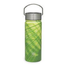 Gaiam Water Bottle Wide-Mouth Stainless Steel, Bamboo, 18 oz - $22.99