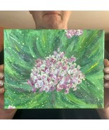 Introducing Hydrangeas 3 - 8 x 10 Stretched Canvas Acrylic Painting, Sig... - £66.02 GBP