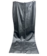 John Bartlett Fully Lined Black Leather Skirt Size 42- 26.5&quot; Waist Made ... - $914.80 MXN