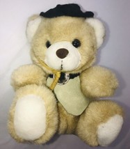 JS Toys Teddy Sitting Bear 8” Plush W Hat &amp; BOLO Tie Vest Cowboy - £7.05 GBP
