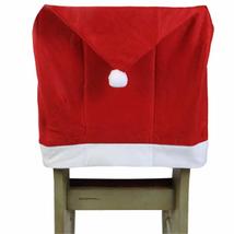 Christmas Holiday Party RED Santa HAT Cap Chair Cover Kitchen Dining Decorations - £2.28 GBP
