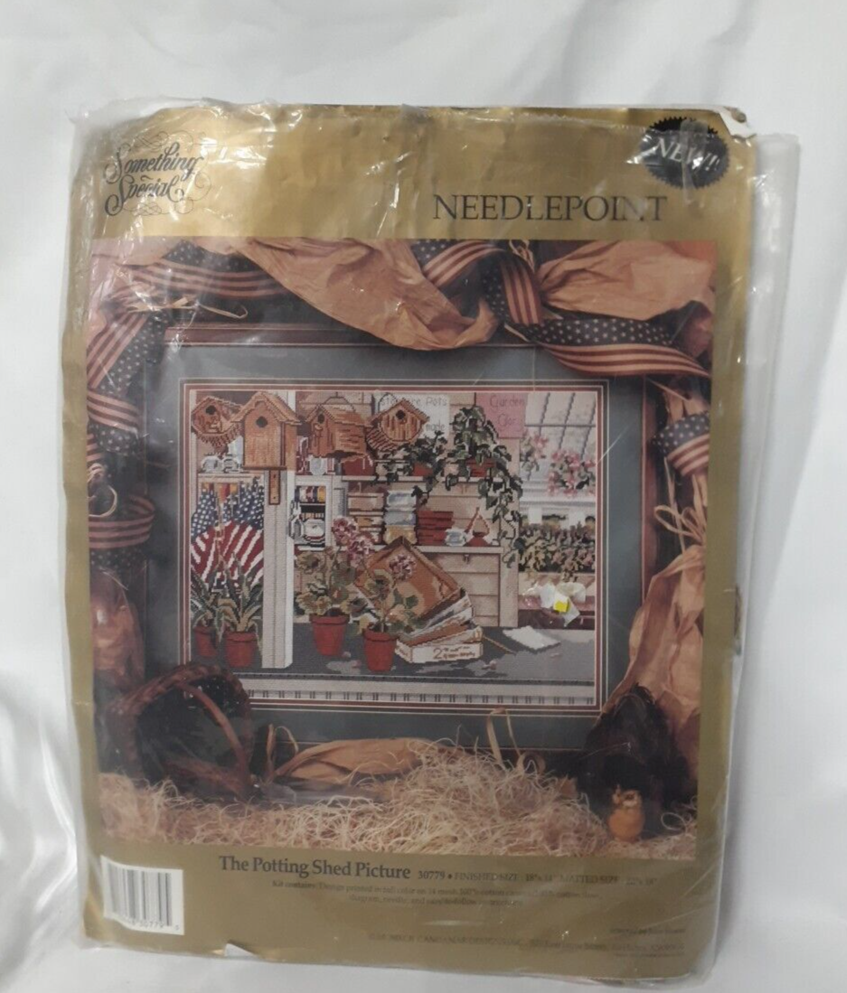 Candamar Designs Needlepoint Kit 30779 Potting Shed Picture by John Sloane open - £22.89 GBP