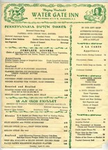 Marjory Hendrick&#39;s Water Gate Inn Menu Washington DC 1953 - £50.58 GBP
