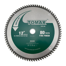 12-Inch 80 Tooth ATB Fine Finish Saw Blade with 1-Inch Arbor - $16.03+