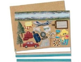 2004 Creative Memories Done With One Travel Printed Die-Cut Shapes - $3.22