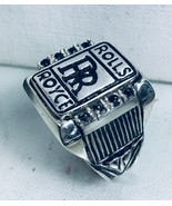 Rolls Royce Black Onyx  Mens ring sterling silver Lge. - $3,094.99 MXN