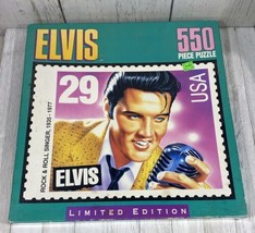 Vintage Elvis Presley 550 Pc Puzzle Limited Edition Postage Stamp NIB - £10.83 GBP