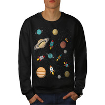 Wellcoda Space Exploration Mens Sweatshirt, Rockets Casual Pullover Jumper - £23.49 GBP+