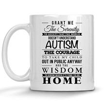 Autism Awareness Mugs, Autistic Coffee Mug, Autism Support, Grant Me The Serenit - £11.95 GBP