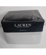 RALPH LAUREN Solid Gray Grey Cotton Flannel Queen Sheet Set $170 NEW - £71.19 GBP