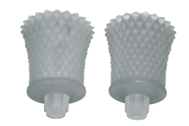 Home Interior Homco Frosted Diamond point peg  Votive Cups Sconce Candle... - $17.33