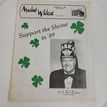 Vintage Maskat Wildcat Masonic Shriners Magazine February 1989 Wichita F... - $15.43