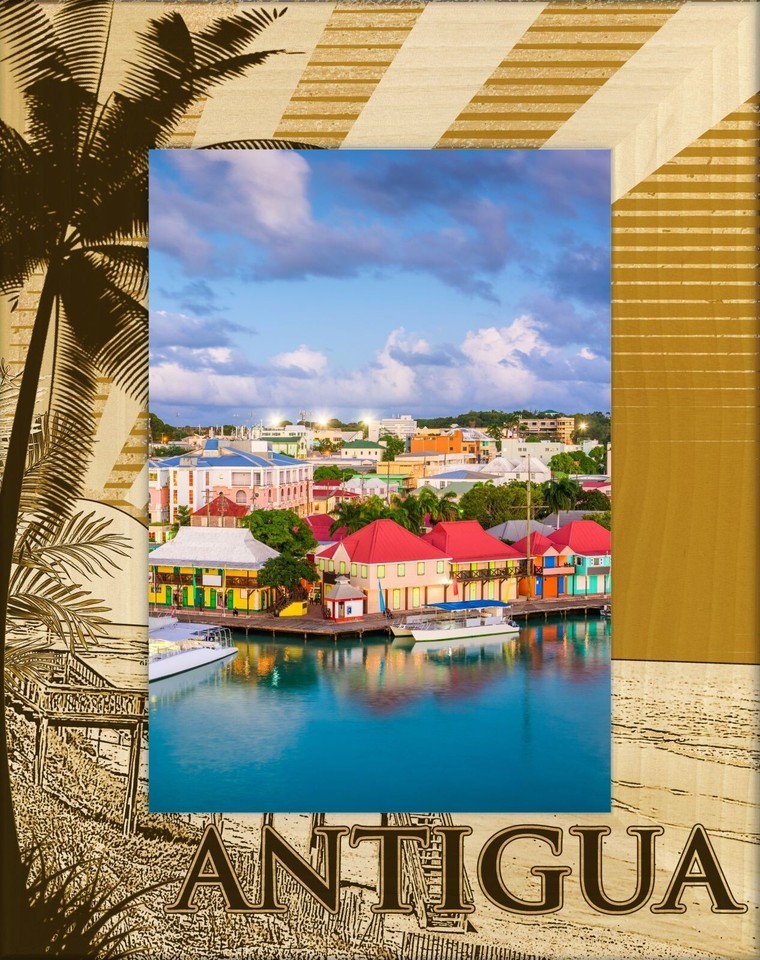 Antigua Laser Engraved Wood Picture Frame Portrait (5 x 7) - $30.99