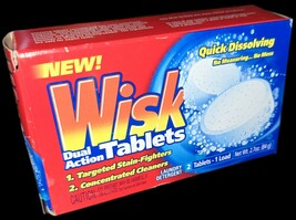 Wisk Dual Action Tablets Laundry Detergent 2 Pack Discontinued 2000 New - $56.92 MXN
