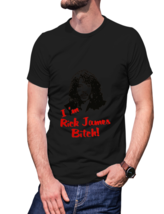 Rick James 100% Cotton Black  T-Shirt Tees For Men - £15.81 GBP