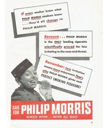 1948 Philip Morris Print Ad Cigarettes 8.5&quot; x 11&quot; - $376.97 MXN