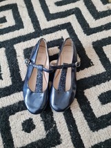 clarks girls Navy Blue Glitter school shoes Size UK 13 EU 32 Express Shi... - £17.98 GBP