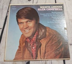 Glen Campbell Wichita Lineman 33 RPM LP Record Capitol Records 1968 ST-103 - £6.54 GBP