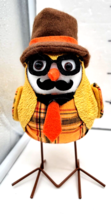 Way to Celebrate Harvest Fall Plaid Fabric Bird 2021 New Halloween Thank... - $10.50