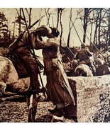 Patrol Of French Cavalry Husband And Wife Kiss 1920s WW1 Battle Military... - $761.39 MXN