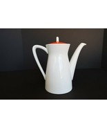 Vintage Lipper &amp; Mann MCM white ceramic chocolate pot coffee pot with or... - £19.97 GBP