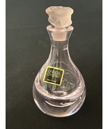 Vintage Oneida Crystal Perfume Bottle with Rose Shaped Stopper - $24.99