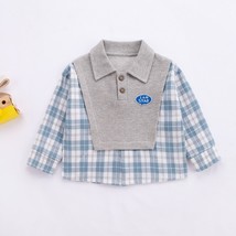New Spring Autumn Baby Clothes Children Boys Fashion Cotton Plaid Jacket  Casual - £44.69 GBP