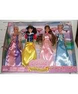 Chic Enchanted Fantasy Fairytale Princesses 4 Doll Set                  ... - £49.06 GBP