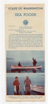 State of Washington Sea Foods Brochure 1930&#39;s - £21.67 GBP